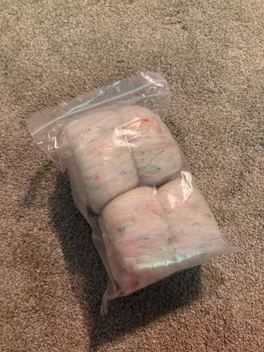 Wool Batt for spinning yarn - American Targhee with speckles